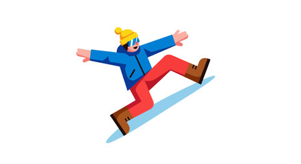 Snowboarder Performing A Jump With A Distinct Style Against A Black Backdrop