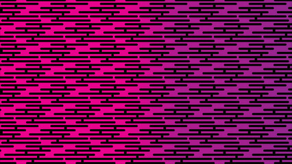 Abstract geometric pattern seamless vector background with horizontal lines vibrant pink and purple gradient for modern design