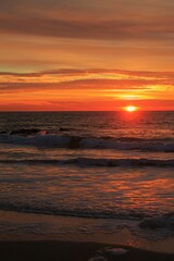 coucher de soleil &agrave; belle ile en mer
