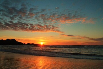 coucher de soleil à belle ile en mer