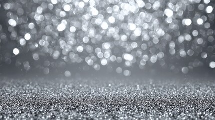 Fototapeta premium silver glitter bokeh background
