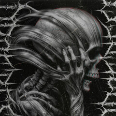 black and white abstract background