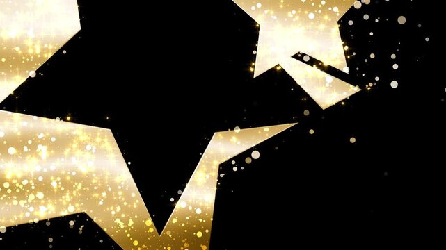 Luxury Gold Stars Transition. Perfect for show, ceremony, or award content