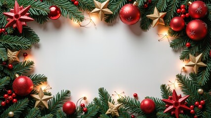Christmas  background with blank copyspace for Chrismas
