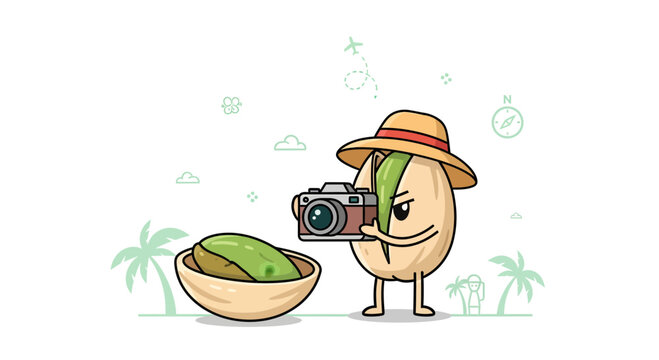 Pistachio Photographer Captures a Delicious Moment with Bowl of Pistachios and Adventure