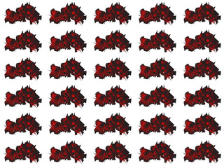 Red Abstract Geometric Pattern Seamless Background