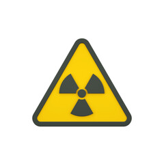 Fototapeta premium Yellow Radioactive Sign 