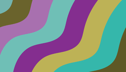 Abstract Wavy Color Block Pattern: Harmonious Blend of Colors for a Modern and Artistic Design Element for Creative Endeavors
