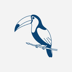 blue bird on a branch