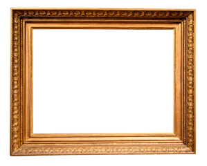 ancient horizontal classical picture frame cutout