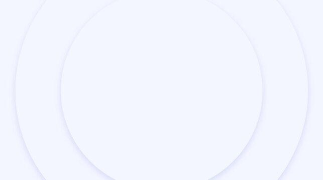 White abstract logo promo pattern of circles with the effect of displacement white clean rings animation abstract background for business