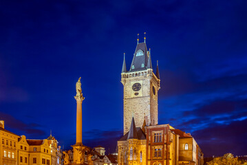 Fototapeta premium Blue Hour at the Prague