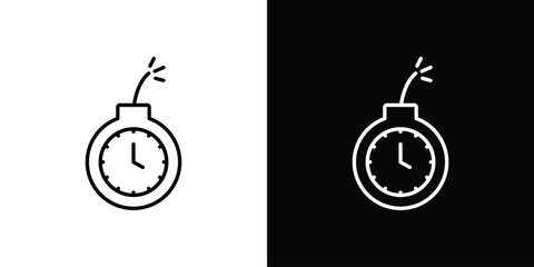 Deadline icon logo design. symbol icon vector set © iconic