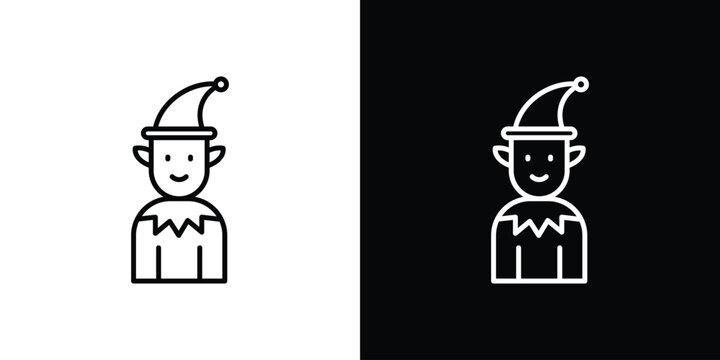 Elf icon logo design. symbol icon vector set