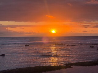 Obraz premium sunset St-Pierre la Réunion