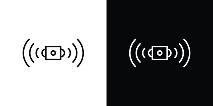 Sensor icon logo design. symbol icon vector set