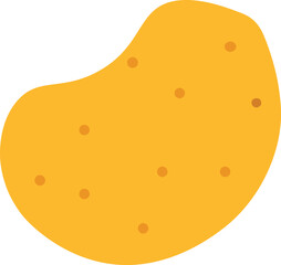 Whole Raw Potato Vegetable with Brown Spots