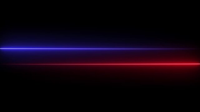 Horizontal neon line left and right direction ,neon diagonal lines or glowing light stripes on a black background ,Abstract digital data transfer with colorful vertical lines on black background