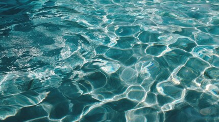 Obraz premium Sunlight filters through the water creating sparkling patterns inviting relaxation and tranquility.