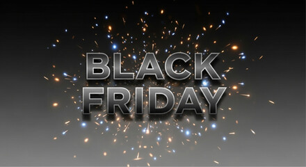 Capture the spirit of the Black Friday sales with this captivating graphic. vector illustration