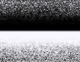 Black and white yin-yang background with glitter rain, snow, and stars. Suitable for banners, posters, websites, wallpapers, and backgrounds.
Vector illustration.