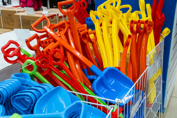 Colorful Children's Snow Shovels for Sale in Store