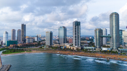 View of the Colombo city skyline