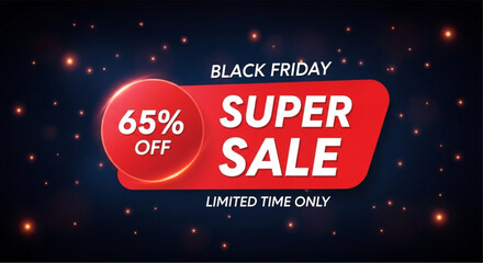 A striking visual announcement for a super sale, capturing attention with a vibrant color scheme. It's a limited-time opportunity! vector illustration