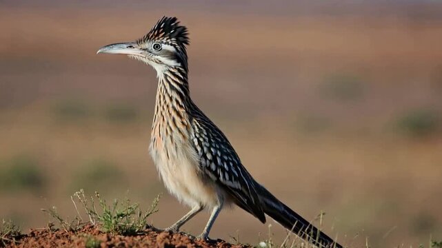 texas roadrunner bird close up video