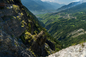 Vue sur les montagnes suisses