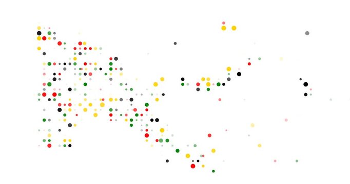 Digital Particles Reconstructing the Papua New Guinea Region Map