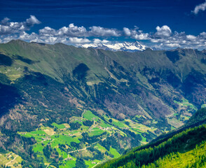 View on Hohen Tauern with Großglockner