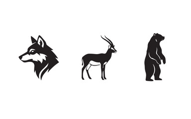 Vibrant nature and animal illustration with diverse color palette