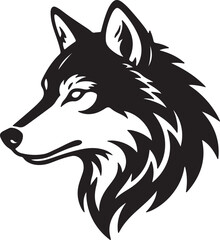 Single fox illustration in vibrant colors