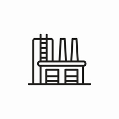 facotry manufactery icon sign vector
