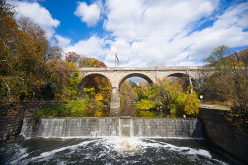 Wissahickon Creek in Philadelphia during the fall of 2025