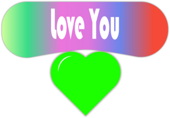 The image features a romantic vector illustration of a heart symbol and a travel destination, perfect for a Valentine's Day card or a city sticker design