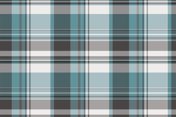 Multicolored seamless textile texture, cotton vector background plaid. Male tartan check fabric pattern in pastel and grey colors.
