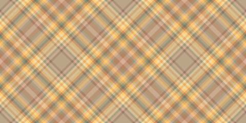 40s textile plaid check, fluffy vector seamless tartan. Gentleman texture fabric pattern background in orange and pastel colors.