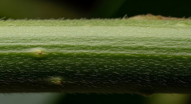 A Close Up View Of The Surface And Texture Of A Green Plant Stem Detail