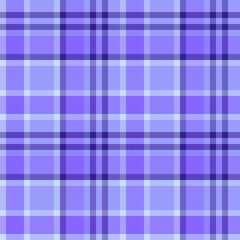 Periodic plaid fabric textile, horizon texture pattern tartan. Rustic vector seamless check background in indigo and blue colors.