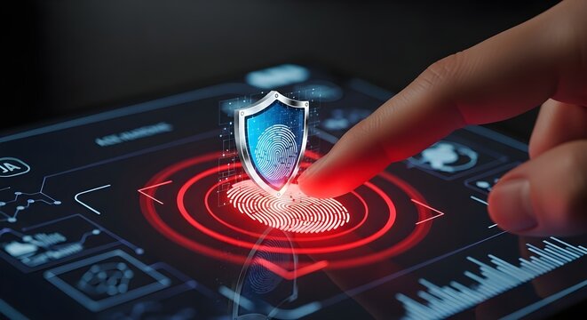 Fingerprint scanning technology for secure digital identity verification and access control