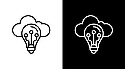 Technology With Icon Set Design