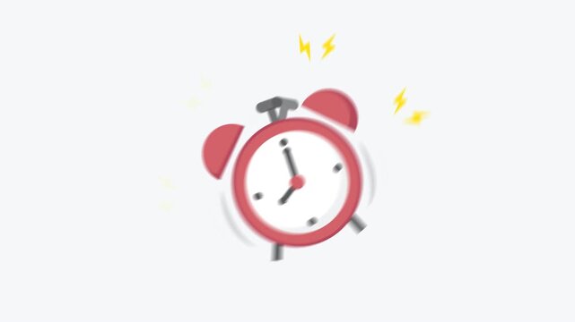 Alarm Clock Ringing &ndash; Time Management and Morning Motivation Concept on White Background
symbolizing time management, productivity, and daily motivation. Perfect for business, morning routine, or dead