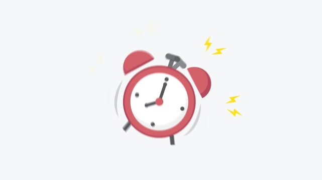 Alarm Clock Ringing &ndash; Time Management and Morning Motivation Concept on White Background
symbolizing time management, productivity, and daily motivation. Perfect for business, morning routine, or dead