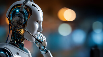 AI machine learning chatbot technology faceless automated virtual communication defocused futuristic interface background artificial intelligence conversation smart customer