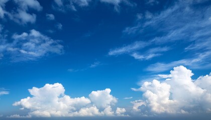 Obraz premium The Blue Sky With Clouds Background