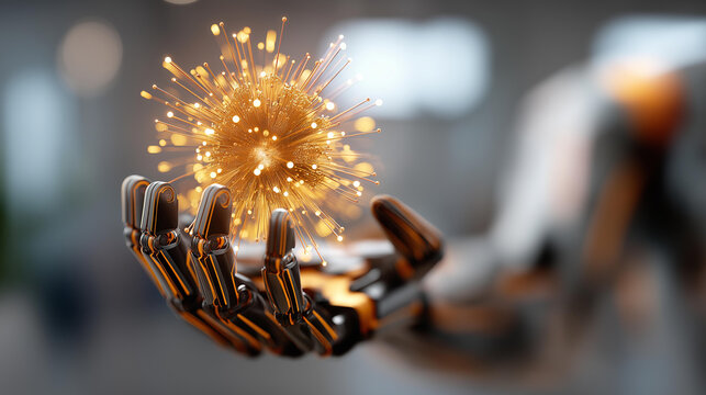 3D hologram of data symbolizing AI agent faceless AGI technology visualization defocused agentic superintelligence background future autonomy concept ASI growth singularity