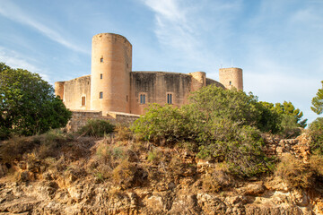 Bellver Castle (Castell de Bellver) and Tower of Homage (Torre del Homenatge) Palma city Mallorca Balearic Islands Spain