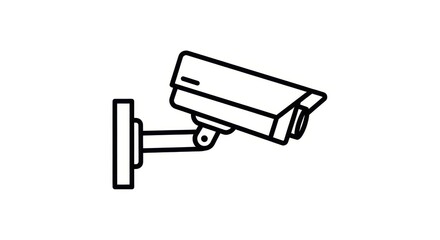 Line art security camera for video monitoring and data collection with surveillance   technology